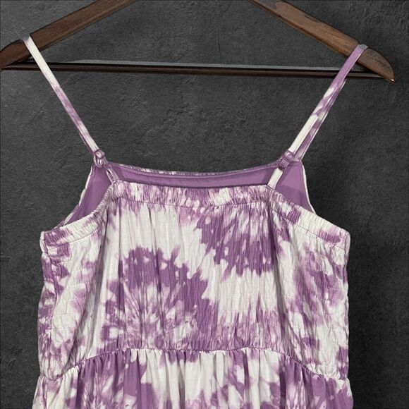 32 Degrees Cool Maxi Dress‎ Girls Size L 14/16 Purple Smocked Sleeveless Lined - Picture 5 of 13